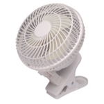 Q-Connect 6 Inch Clip On Fan White