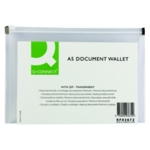 Q-Connect Doc Zip Wallet A5 Pk10