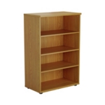 First 3 Shelf Wooden Bookcase N/Oak