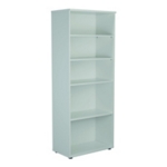 First 4 Shelf Wooden Bookcase White