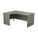 Jemini Rdl LH Desk Panel Grey Oak