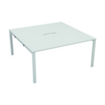 Jemini 2P Bench Desk 1400x1600 White