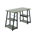 Jemini Soho Desk 4 Angled G/Oak/Blk