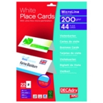 DECAdry Folding Place Card 210x63.5mm 2 Per Sheet 200gsm