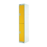 Two Compartment Locker 300 Yellow
