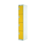 Four Compartment Locker 300 Yellow