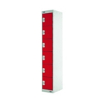 Six Compartment Locker 300 Red