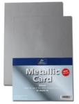 Metallic Card Silver Sheets A4