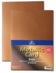 Metallic Card Bronze Sheets A4