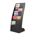 Mobile Literature Display Curved Blk