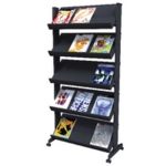 Wide Mobile Literature Display Stand