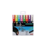 Uni Chalk Markers Medium Ast Pk8