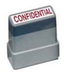 MS2 "Confidential" Stamp Bold Red