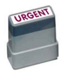 MS22 "Urgent"  Stamp Red