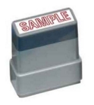 MS25 "Sample" Stamp Red