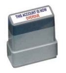 MS26 "Account Overdue" Stamp 2 Clr