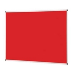 Notice Board Aluminium Frame 1200X900mm Red