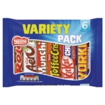 Nestle Variety 6 PkChoc 264G