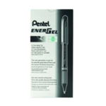Pentel EnerGel Plus Pen Med Black BL27 Pk12