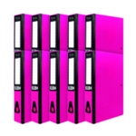 Pukka Brights Box File FC Pink Pk10
