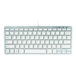 R-GO Compact Wired Keyboard White