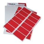 Blick Col Label Fp 25X50 Red Pk320