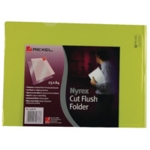 Rexel Nyrex Cut Flush Folder A4 Yellow