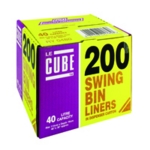 Le Cube Swing Bin Liners Pk200