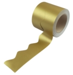 Border Rolls (Poster Paper) Scalloped Metallic Gold 57mm