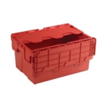 Attached Lid Containr 54L Red 375816