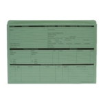 Green Pre-Printed Personnel Wallet Manilla 332x238mm 270gs
