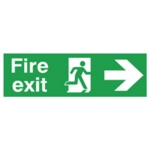 Signslab Fire Exit R/M Arw R PVC
