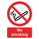Signslab A4 297X210 No Smoking Pvc