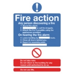 Signslab A5 Fire Action Standard S/A
