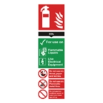 Sign Fire Carb Dioxide 300x100 PVC