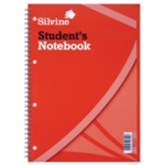 Silvine Students Notebook A4 Pk12