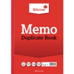 Silvine Duplicate Book A4 Memo 614-T