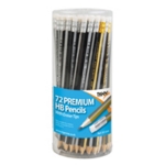 Tiger HB Eraser Tip Pcils Ast Pk72
