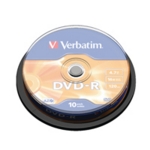 Verbatim DVD-R 16x Branded Silver