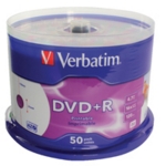 Verbatim DVD+R 16x 4.7Gb Spindle 50
