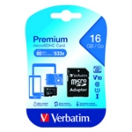 Verbatim MicroSDHC Card CL/10 16Gb