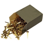 25mm Brass Pointed Paper Fastener Pk200