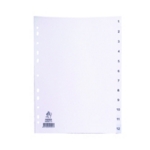 Np Index 1-12 Polyprop White