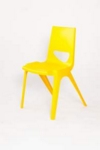 Chevron One Piece Classroom Chair 430mmH Banana Yellow