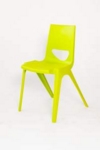 Chevron One Piece Classroom Chair 460mmH Lime Green