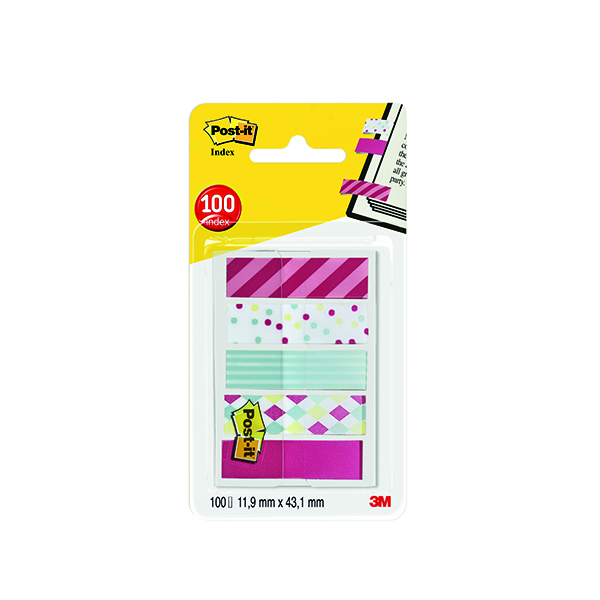 Post-it Index 11.9x43.1mm Candy P100