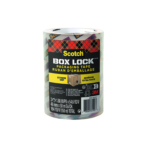 Scotch Box Lock Packing 3in P3