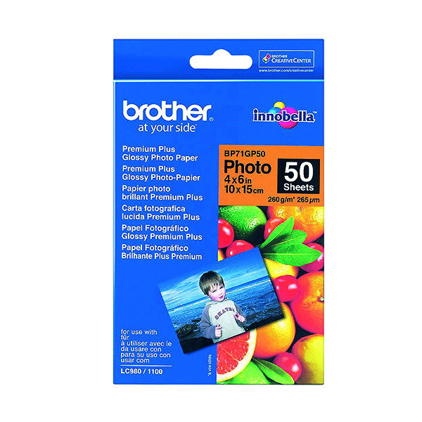 Brother BP71 Gloss Photo Paper 6x4