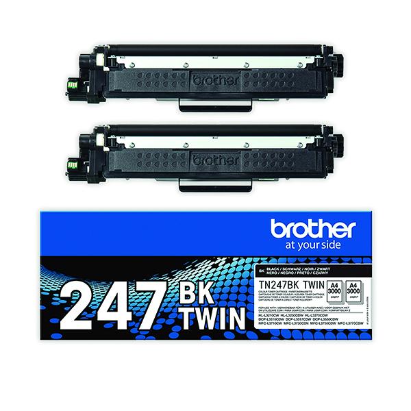 Brother TN247 Toner Twin Pack Black