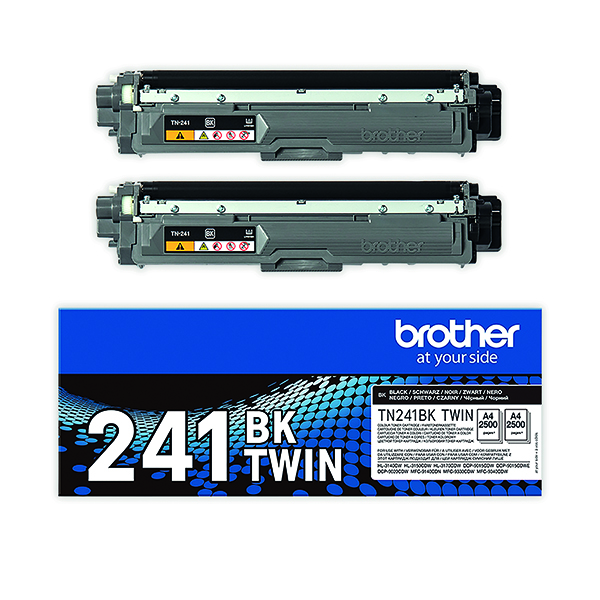Brother TN241 Toner Twin Pack Black